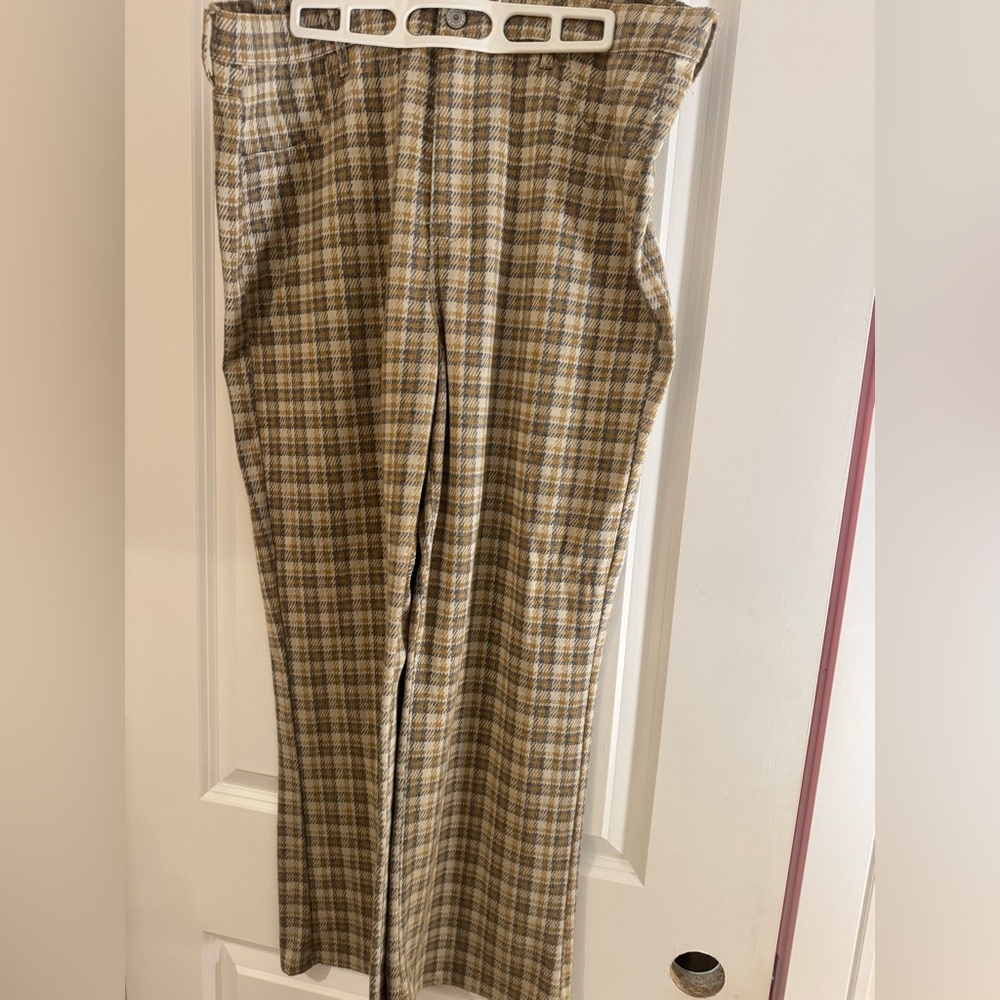 American Eagle Women’s Plaid Tan Pants